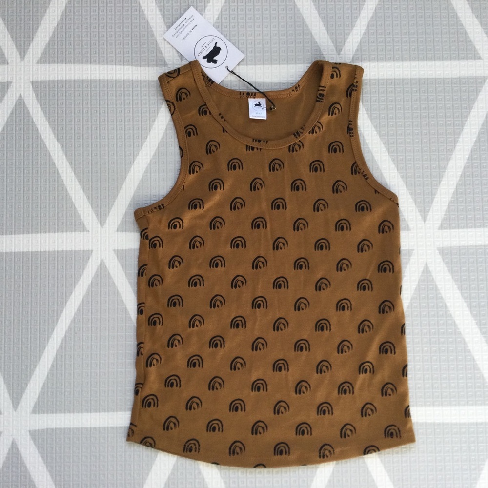 🆕️ Little & Lively KID'S RACERBACK TANK TOP | Rainbows - 5T/6T
